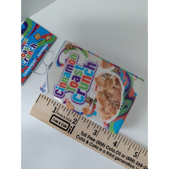 Cinnamon Toast Crunch Decoupage Holiday Christmas Ornament NWT - Picture 4 of 4